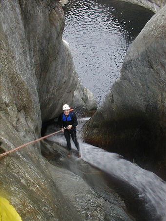 Michel dans le premier rappel du Gourg des Anelles!.