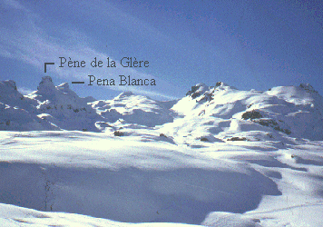 Le pène de la Glère et Pena Blanca