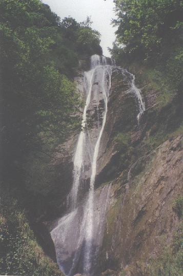  gorges du Cely : La cascade toboggan finale du serpent.  