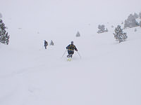 Descente en jour blanc