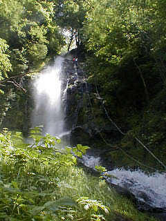 Vro dans la cascade de 55m