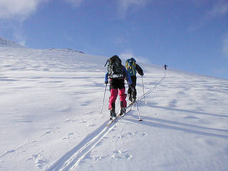 Alain lors de l'ascension au pic de la Mine