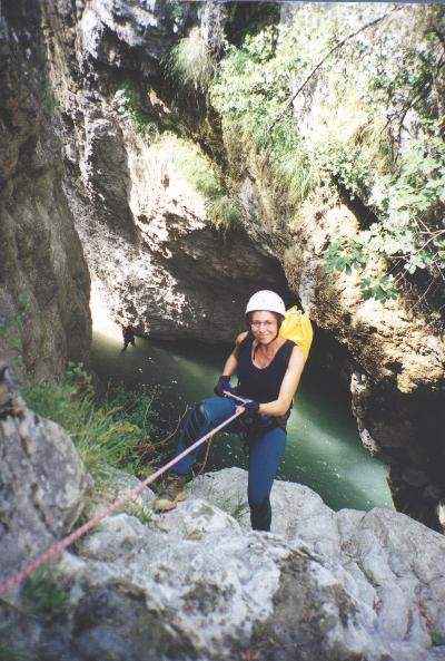  riou de pierrefeu  : Muriel, tout sourire.