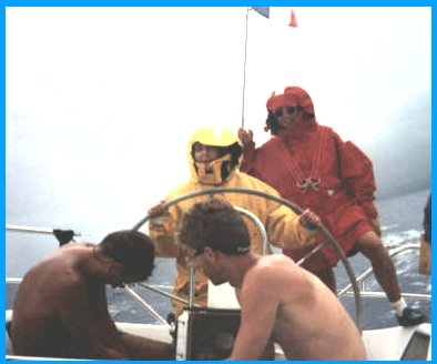 Bruno, Fred, Pascale et Sophie sous un grain...